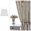 Rustic Barn Door Curtains, Old Wood Panel Farmhouse Rustic Vintage Living Room Bedroom Kitchen Curtains 42x45 Inch view 4