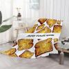 Anuruddha Toast Personalized Blanket with Name Custom Text Blankets for Bedroom Couch, Lightweight Personalized Gift for for Toast Lovers Oversize (120"x90") view 3