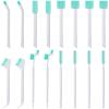 Lumkew Small Cleaning Brushes for Small Spaces, Tiny Household Cleaning Supplies Tools, Mini Crevice Cleaning Brush Scrub Narrow Corner Nook Track Grooves Bathroom Kitchen Home Detailing, 16 Pcs view 1