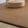 QQXX Japanese Tatami Floor Mat, Natural Rattan Non-Slip Breathable Area Rug,Summer Foldable Floor Sleeping Mat Indoor Floor Carpet for Living Room Bedroom Crawling Playmat(90x180cm(35x71inch), C) view 3