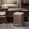 Kitchen Garbage Can Trash can Home Living Room Creative high-end Simple with Cover Kitchen Bedroom Office Removable Liner Bucket Wastebasket (Color : D) view 4