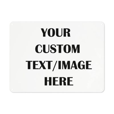 Add Your Text Custom Personalized Tin Sign Rustic Vintage Style Metal Tin Sign Wall Art Home Decor Kitchen Poster Cafe Pub Plaque Man Cave Decor Retro Art Wall Decor 12x16 Inch