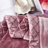 LGYKUMEG 6.6lb Korean Mink Blanket Twin Size 71"  87" - Silky Soft and Warm,2 Ply Reversible Plush Fleece Thick Throw Blanket for WinterPurple view 4