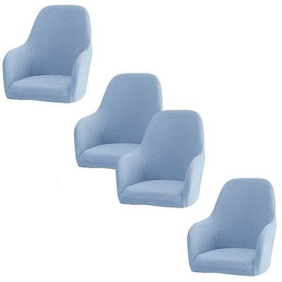 FIBITA 1/2/6/4PCS Chair Cover Elastic Chair Slipcover Modern Velvet/Jacquard Chair Seat Protector Washable Removable for Dining Room Kitchen Hotel Restaurant Wedding (Color : A42, Size : 4pcs)