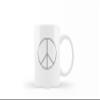 Peace Sign Coffee Mug - Undecided Coffee Mug - 12 OZ Coffee Mugs - Porcelain Coffee Mug - Gift for Him and Gift for Her view 1