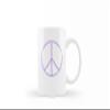 Peace Sign Coffee Mug - Undecided Coffee Mug - 12 OZ Coffee Mugs - Porcelain Coffee Mug - Gift for Him and Gift for Her view 3