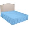 Pinch Pleated Split Corner Bed Skirt, Pinch Pleated Bed Skirt with Platform Three Sided Coverage Ultrasoft Microfiber Bed Skirts 21 Inch Drop Easy to Wash Wrinkle & Fade Resistant (King, Sky Blue) view 1
