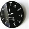 Wall Clock It's Always Wine O'clock Wall Clock Different Cocktail Openers As Numbers Home Bar Wall Decor Bottle Opener Art Wine Lover Gift-30X30cm view 2