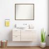 Amanti Art Bronze Bathroom Mirror for Over Sink, 28x33 Custom Made Lucie Light Bronze Rectangle Vanity Mirror, Large Modern Wood Frame, Hangs Horizonally and Vertically, Wall Decor view 4
