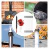 chimney sweep kit Dryer Vent Cleaning Brush For Easy Cleaning, Dryer Vent Cleaner Kit Flexible Lint Brush With Drill Attachment, Synthetic Brush Head, Use With Or Without A Power Drill ( Color : 12 Ro view 3