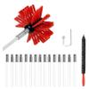 chimney sweep kit Dryer Vent Cleaning Brush For Easy Cleaning, Dryer Vent Cleaner Kit Flexible Lint Brush With Drill Attachment, Synthetic Brush Head, Use With Or Without A Power Drill ( Color : 15 Ro view 1