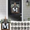 Last Name All Year Round Front Door Garland, Front Porch Decoration 26 Letter Welcome Garland and Eucalyptus and Bow Suitable for Spring Summer Winter Used for Front Door Hanging Garland (M) view 3