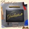 Frienda 2026 Graduation Guest Book Leather Guest Sign in Book with Pen Graduation Party Favors Congratulation Graduates Signature Books(Graduations,Black, Gold) view 2