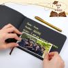Frienda 2026 Graduation Guest Book Leather Guest Sign in Book with Pen Graduation Party Favors Congratulation Graduates Signature Books(Graduations,Black, Gold) view 3