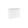 HomeStock Renaissance Rhapsody Kitchen Island with Durable Top and Optional Casters - Island/Cart, Versatile Storage Kitchen Island, Elegant Kitchen Cart White view 1