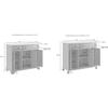 HomeStock Renaissance Rhapsody Kitchen Island with Durable Top and Optional Casters - Island/Cart, Versatile Storage Kitchen Island, Elegant Kitchen Cart White view 3