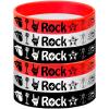 Oringaga 24PCS Rock and Roll Silicone Bracelets Rubber Wristbands -Music Party Favors Music Notes Party Decorations Musican Guitar Audio Record Microphone Rap Birthday view 4