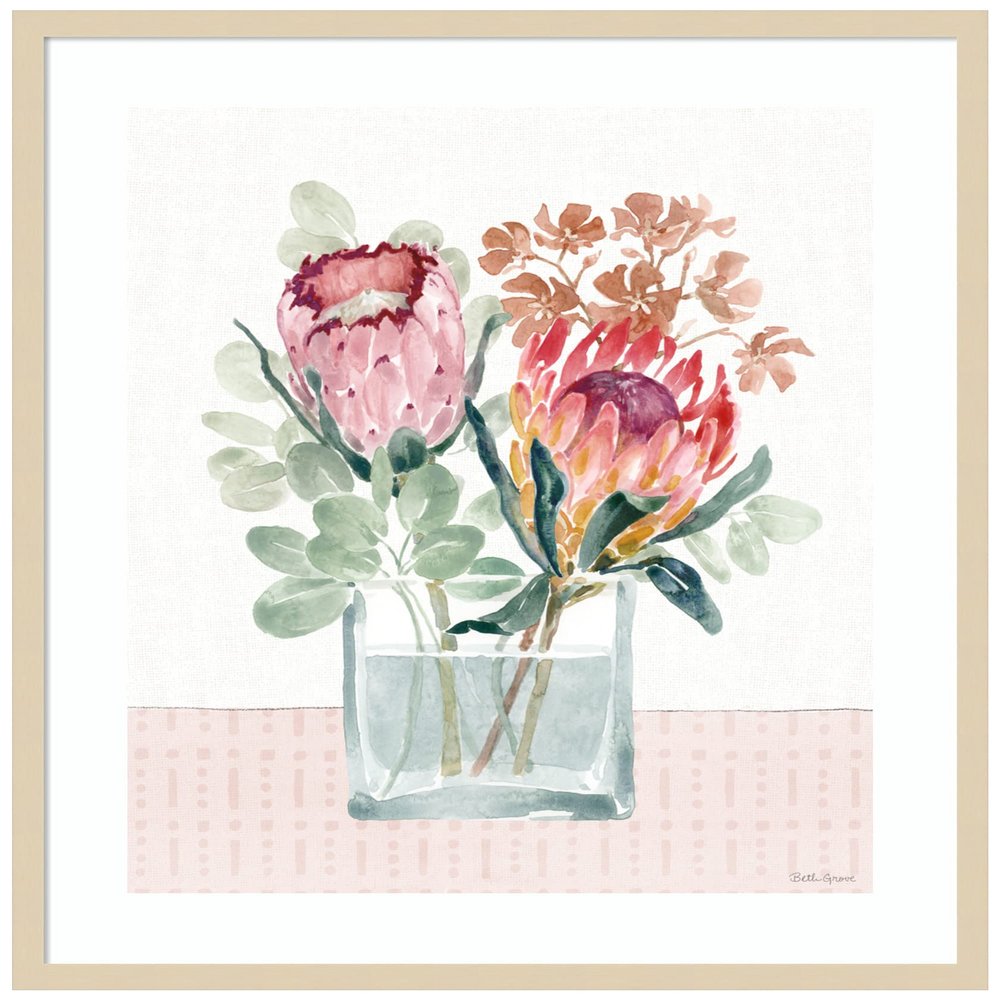 Amanti Art Framed Wall Art Print 33x28 Petal Passion IV by Beth Grove, Flowers Wall Art, Modern Contemporary Decor, Large Poster Painting Artwork for Living Room, Bedroom, Bathroom, Kitchen, Office