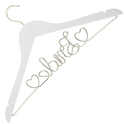 Garneck Bridal Hanger Wedding Hanger Nonslip s Wire s Bride Wedding Clothes Wood, Iron Dress Rack Bridegroom Clothing Bride for Dress