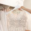 Garneck Bridal Hanger Wedding Hanger Nonslip s Wire s Bride Wedding Clothes Wood, Iron Dress Rack Bridegroom Clothing Bride for Dress view 2