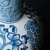 DYPASA Dry Flower arrangemen Blue and White Porcelain Vases Dried Flowers Flower Arrangement Ornaments Flowers Hydroponics Flower Decorations Porch Living Room Study Decoration Flower Vase view 3