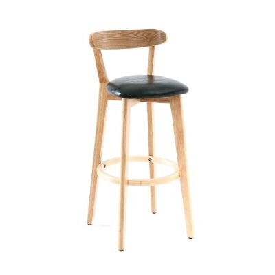 DYPASA Counter Stools Exquisite Wooden Bar Chair Modern Simple Back High Stool Front Desk Chair Restaurant Island Bench Bar Stools (Color : F)