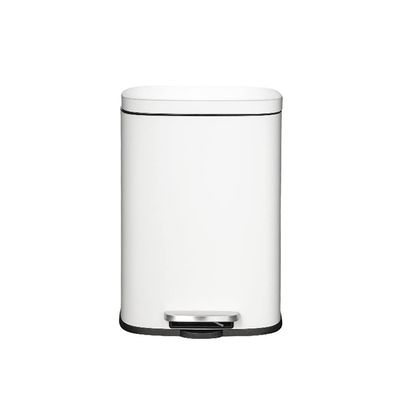 BONAD Kitchen Garbage Can Trash Can Stainless Steel Anti-Fingerprint Trash Can with Lid Foot-Operated Trash Can Kitchen Trash Can Wastebasket (Color : Gold, Size : 12L)