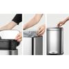 BONAD Kitchen Garbage Can Trash Can Stainless Steel Anti-Fingerprint Trash Can with Lid Foot-Operated Trash Can Kitchen Trash Can Wastebasket (Color : Gold, Size : 12L) view 4