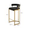 DYPASA Counter Stools 90cm Nordic Luxury High Stool Modern Simple Back Bar Chair Coffee Shop Bar Island Chair Bar Stools (Color : Black) view 3