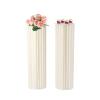 2PCs Wedding Centerpieces Cardboard Vases, H: 39.4xDia: 11.4 Foldable Cardboard Centerpiece Display Tall Flower Vase Flowers Stand Elegant Bulk Weddings Decoration Table Cylinder Centerpiece Stands view 1