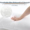 CozyLux Pillows Queen Size Set of 2, Hotel Quality Bed Pillows for Sleeping 2 Pack, Cooling Pillows for Side Back and Stomach Sleepers, Down Alternative Luxury Soft Supportive Fluffy Pillows (18x28) view 4