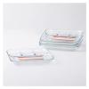 2Pcs Tempered Glass Divided Plates with 4 Compartments, Snacks Divided Plates for Adults (Size : 10") view 1