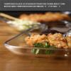 2Pcs Tempered Glass Divided Plates with 4 Compartments, Snacks Divided Plates for Adults (Size : 10") view 4