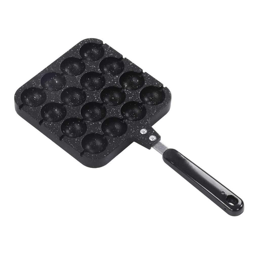16 Holes Octopus Meatballs Pan, Takoyaki Pan, One Piece Aluminum Alloy Process Food Grade Takoyaki Baking Mold Tray for Home Kitchen