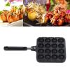 16 Holes Octopus Meatballs Pan, Takoyaki Pan, One Piece Aluminum Alloy Process Food Grade Takoyaki Baking Mold Tray for Home Kitchen view 3