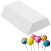 200Pcs 6 Inch White Paper Lollipop Sticks, Paper Sucker Sticks, Cake Pop Stick for Cake Toppers, Chocolate, Cookie, Rainbow Candy  view 1