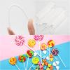 200Pcs 6 Inch White Paper Lollipop Sticks, Paper Sucker Sticks, Cake Pop Stick for Cake Toppers, Chocolate, Cookie, Rainbow Candy  view 3
