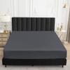 Sufdari Full Size Mattress Protector,Waterproof Mattress Protector,Fitted Sheet Style Mattress Cover with 18" Deep Pocket,Washable and Comfortable-Deep Gray,Full view 2