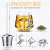 3 Sets Tea Infusers Steeper for Loose Leaf Tea Holder Stainless Steel Tea Ball Mesh Strainer Filters with Drip Trays and Pendant(Animal Style) view 2