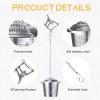 3 Sets Tea Infusers Steeper for Loose Leaf Tea Holder Stainless Steel Tea Ball Mesh Strainer Filters with Drip Trays and Pendant(Animal Style) view 3