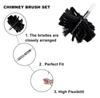 chimney sweep kit Dryer Vent/Duct Brush Cleaning Kit Chimney Cleaning Kit Lint Remover Working With Or Without Drill Includes 6/9/12/15 Flexible Rods + 1 Brush Head+ 1 M8 Thread ( Color : 15 Rods , Si view 4