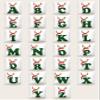 1pc Christmas Hat & Letter Graphic Cushion Cover Without Filler (Color : Multicolor, Size : Small) view 1