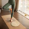 Levemolo Round Straw Weave Cushion 11.61 Inch Hand-Woven Yoga Seat Cushion for Meditation Floor Sitting Tatami Windowsill with Breathable Space Cotton Filling view 2