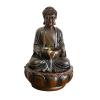 HIHELO Indoor Tabletop Waterfall Fountain Indoor/Outdoor Buddha Tabletop Water Fountain Sitting Buddha Zen Water Fountain - Zen Tabletop Water Fountain for Home Office Decor Meditation Fountain view 1