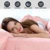 Waterproof Mattress Protector Queen, Fitted Sheet Style Breathable Mattress Cover with Deep Pocket Fits Up to 18'', Noiseless Bed Cover for Kids Adults Pets, Machine Washable (Pink, 60'' X 80'') view 2