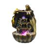 HIHELO Indoor Tabletop Waterfall Fountain Indoor Relaxation Tabletop Fountain Creative Decoration in Living Room Mermaid Water Fountain Zen Meditation Indoor Desktop Office Decor Meditation Fountain view 1