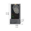 HIHELO Indoor Tabletop Waterfall Fountain Water Fountains Indoor Waterfalls Buddha Tabletop Water Fountain with Light Indoor Buddha Fountain - Zen Tabletop Water Fountain Meditation Fountain view 2