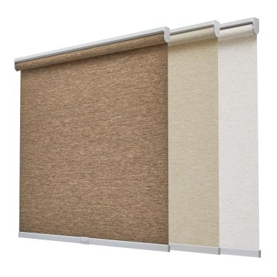 Tonature Natural Woven Cordless Roller Shades, Free-Stop Window Shades for Home, Light Filtering Roller Window Shades, Room Darkening Window Blinds for Windows, Kitchen and Door, Cream, 51" W x 54" H