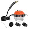 High Pressure Handheld Steam Cleaner,High Temperature Pressurized Steam Cleaning Machine with Brush Heads for Kitchen Furniture Bathroom Car (Color : Orange) view 1