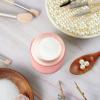 Hoa Kinh 4oz Glass Jars with Lids, 12 Pack Frosted Pink Small Cosmetic jar view 2